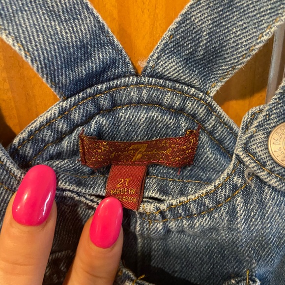 7 For All Mankind girls 2T overall dress 👗 - Picture 3 of 4